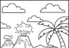 Easy Dino Coloring Page to Print Out and Color