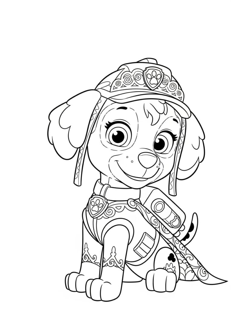 Easy Paw Patrol Coloring Page Easy Paw Patrol Coloring Page