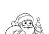 Easy Santa Coloring Page