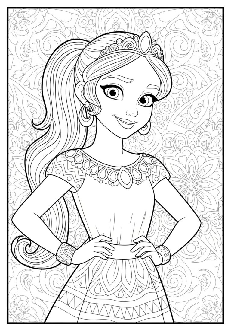 Elena of Avalor Coloring Page Elena of Avalor Coloring Page