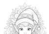 Elf Coloring Page for Adults