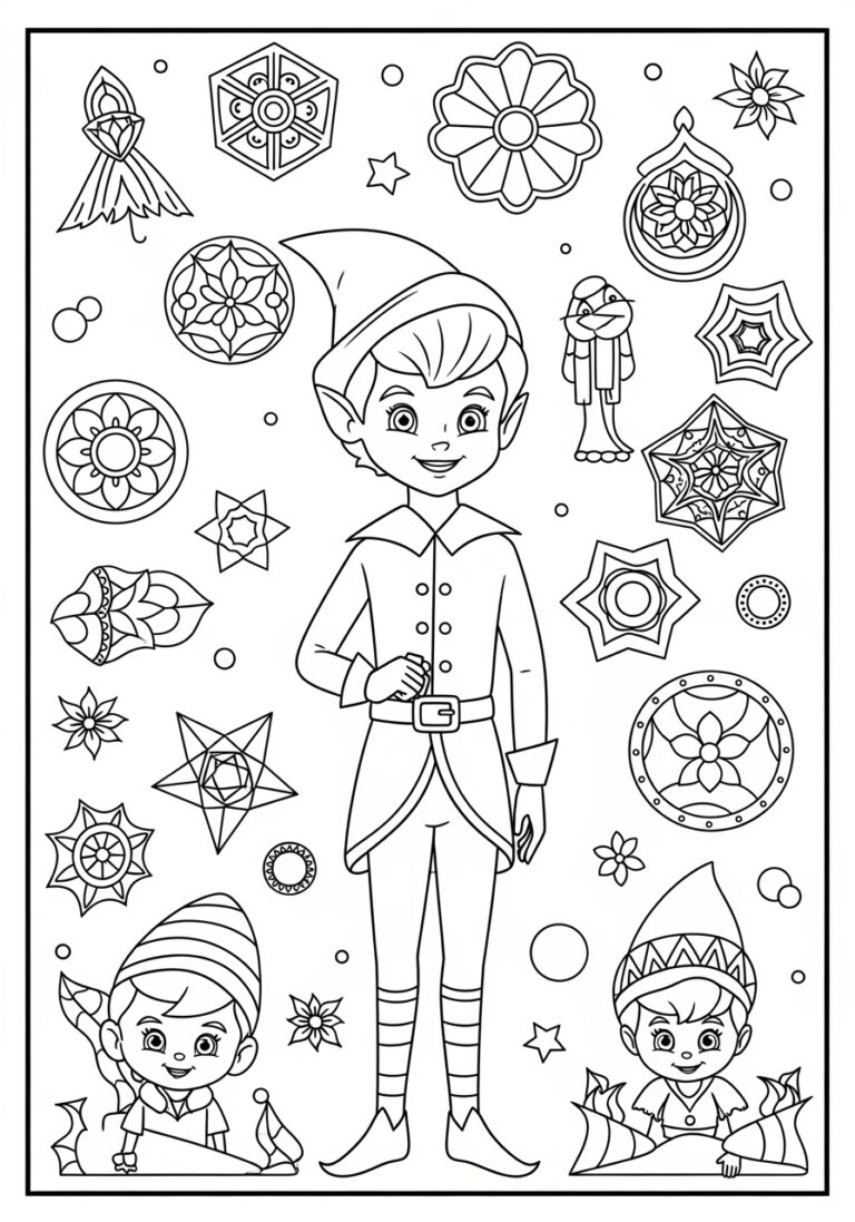 Elf Movie Coloring Page