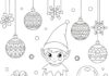 Elf on a Shelf Coloring Page