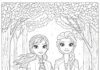 Elsa and Anna Frozen 2 Coloring Page