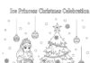 Elsa Christmas Coloring Page