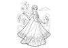 Elsa Coloring Game