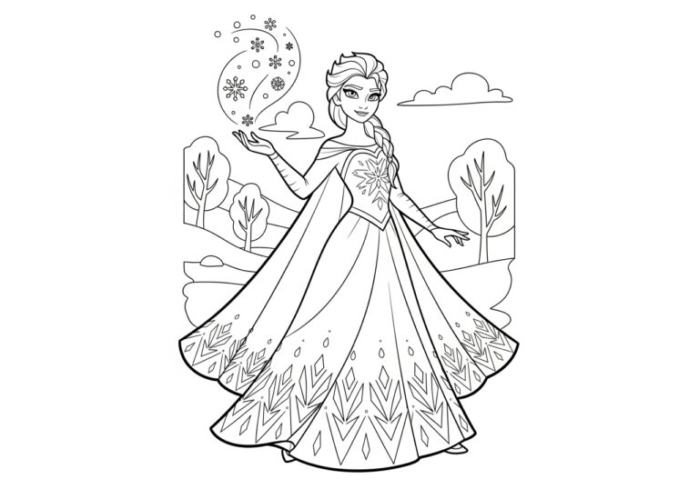 Elsa Coloring Game