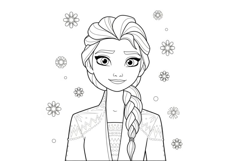 Elsa Frozen 2 Coloring Page Elsa Frozen 2 Coloring Page