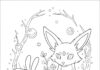 Espeon Colouring Page to Print Out and Color
