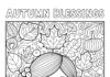Fall Bible Verse Coloring Page