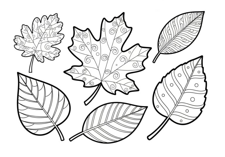 Fall Colored Leaf Printable
