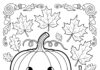 Fall Coloring Idea to Print Out and Color