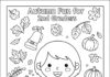 Fall Coloring Page for 2nd Graders