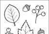 Fall Leaf Coloring Page for Preschoolers