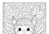 Fall Mosaic Coloring Page
