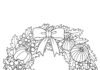 Fall Wreath Coloring Page