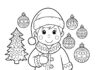 Festive Coloring Page
