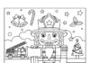 Firefighter Nutcracker Coloring Page