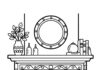 Fireplace Coloring Page