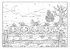 Five Little Pumpkins Coloring Page to Print and Color