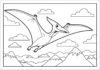 Flying Dinosaur Coloring Page