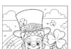 Frankenstein St. Patrick’s Day Shamrock Coloring Page