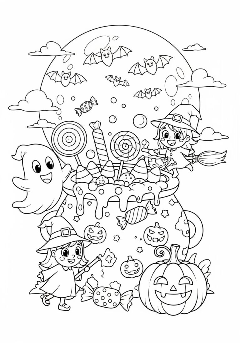 Free Printable Children’s Halloween Coloring Page Free Printable Children’s Halloween Coloring Page