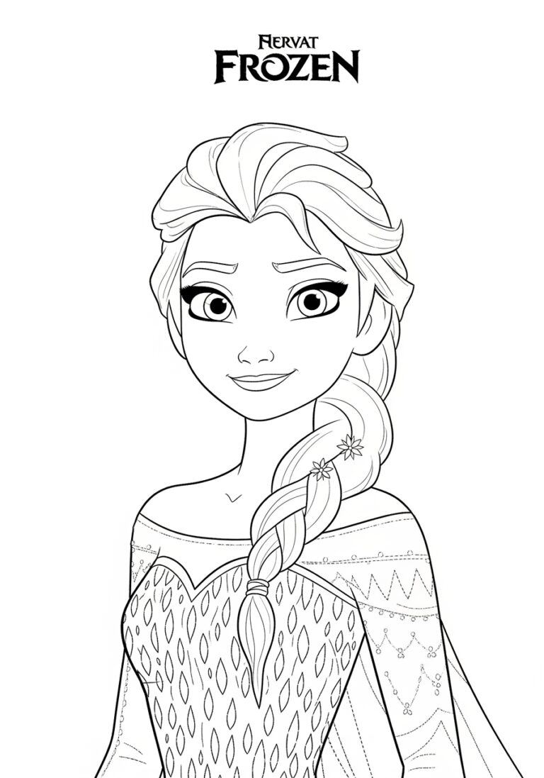 Free Printable Coloring Page of Elsa from Frozen Free Printable Coloring Page of Elsa from Frozen