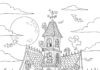 Free Printable Halloween Coloring Page Haunted House