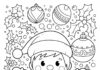 Free Printable Holiday Card to Color