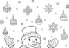 Free Snowman Coloring Page for Download