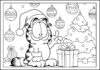 Garfield Christmas Coloring Page