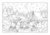 Ghost Camping Under the Stars Coloring Page