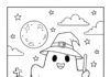 Ghost Halloween Printable Coloring Page