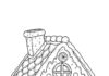 Gingerbread House Candy Coloring Page