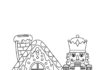 Gingerbread House Nutcracker Coloring Page