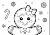 Gingerbread Woman Coloring Page