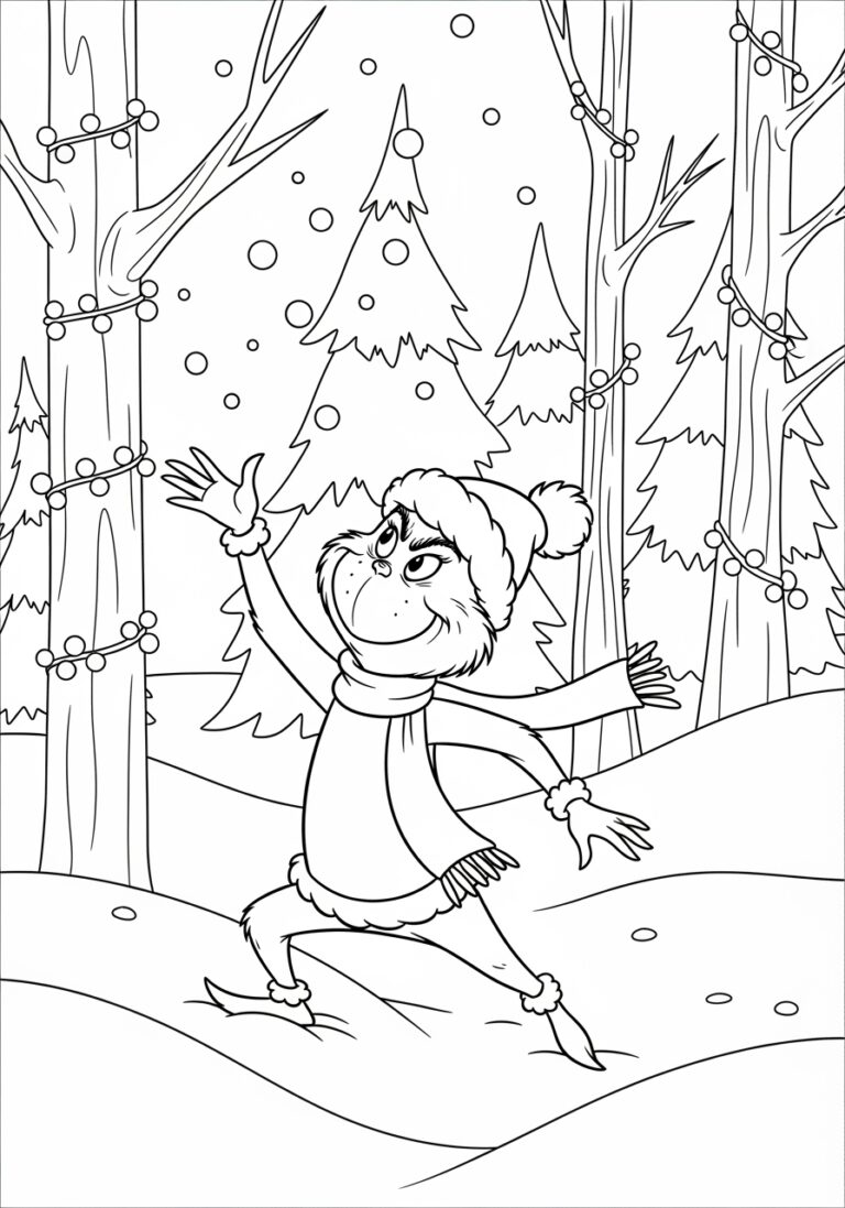 Grinch 2018 Coloring Page Grinch 2018 Coloring Page