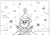 Grinch Christmas Tree Coloring Page