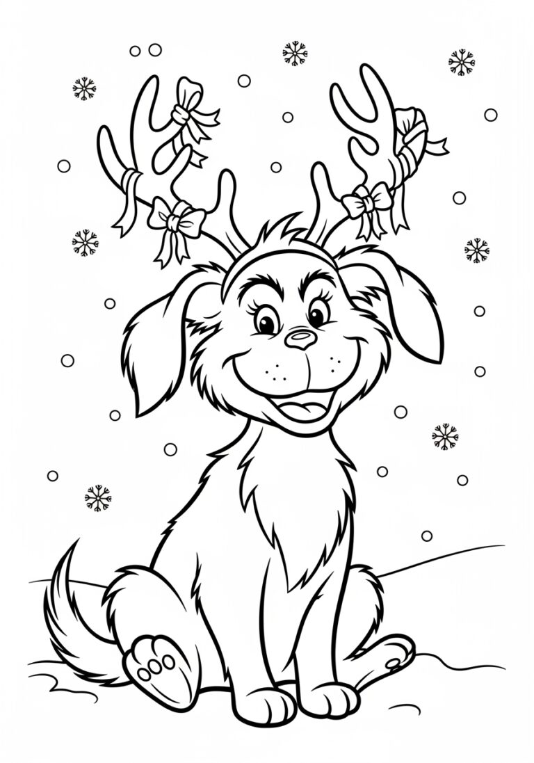 Grinch Dog Coloring Page Grinch Dog Coloring Page
