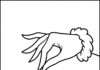 Grinch Hand Holding Ornament Coloring Page