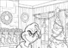 Grinch with Naughty and Nice List Coloring Page