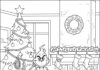 Grinch Wrapping Present Coloring Page