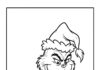 Grinch Writing a Letter to Santa Coloring Page