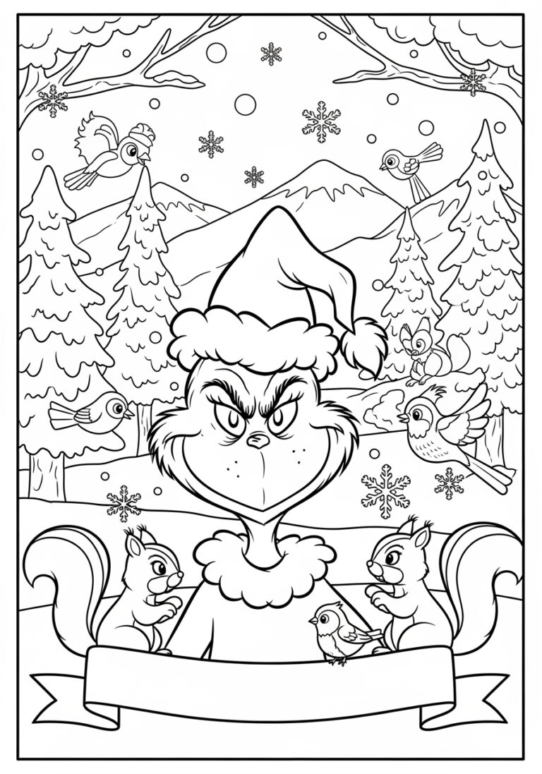 Grinchmas Coloring Page