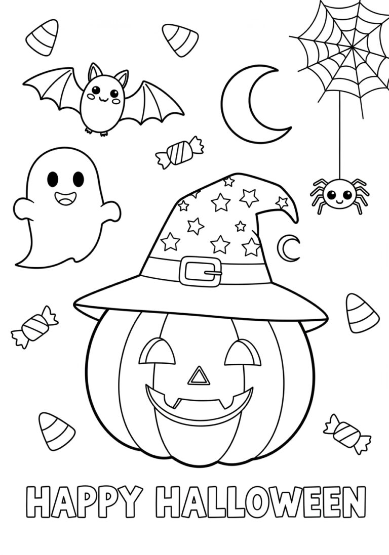 Halloween Color Page for Preschool Halloween Color Page for Preschool
