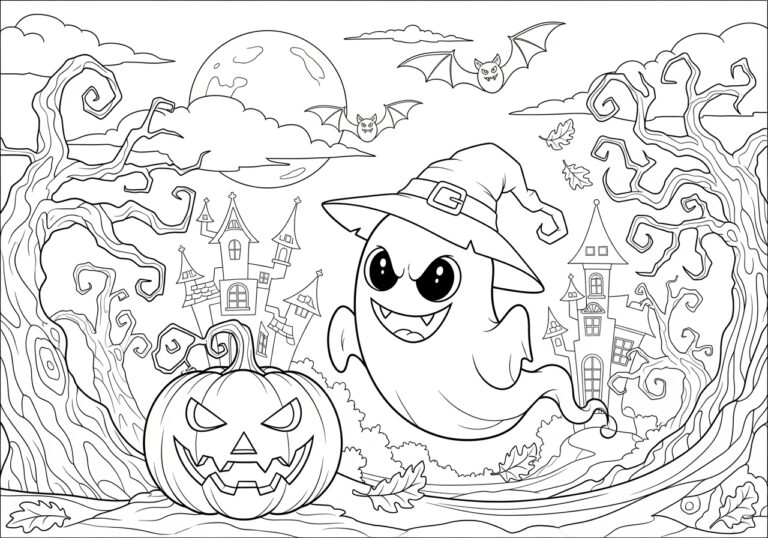 Halloween Color Page to Print Out and Color Halloween Color Page to Print Out and Color
