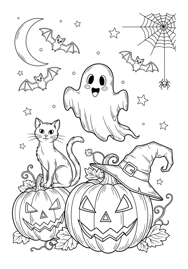 Halloween Coloring Craft Halloween Coloring Craft