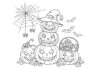 Halloween Coloring Decoration to Print Out and Color