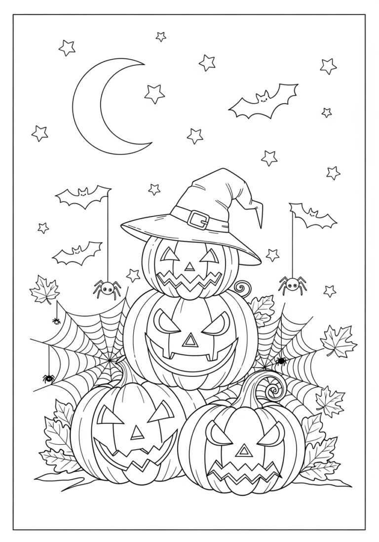 Halloween Coloring Decoration Printable